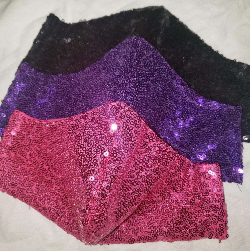 Sequin face masks